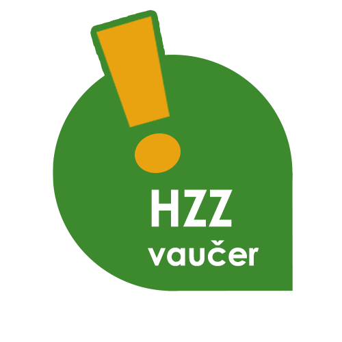 HZZ vaučer sticker